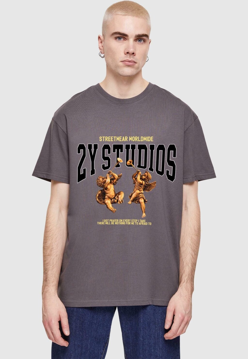 

Футболка с принтом 2Y Studios, серый