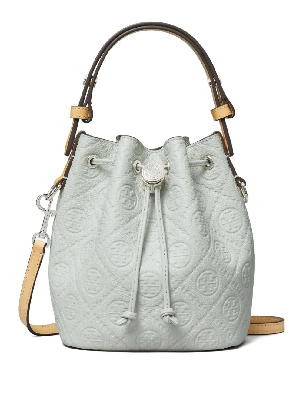 

Сумка-ведро T Monogram размера мини Tory Burch, серый