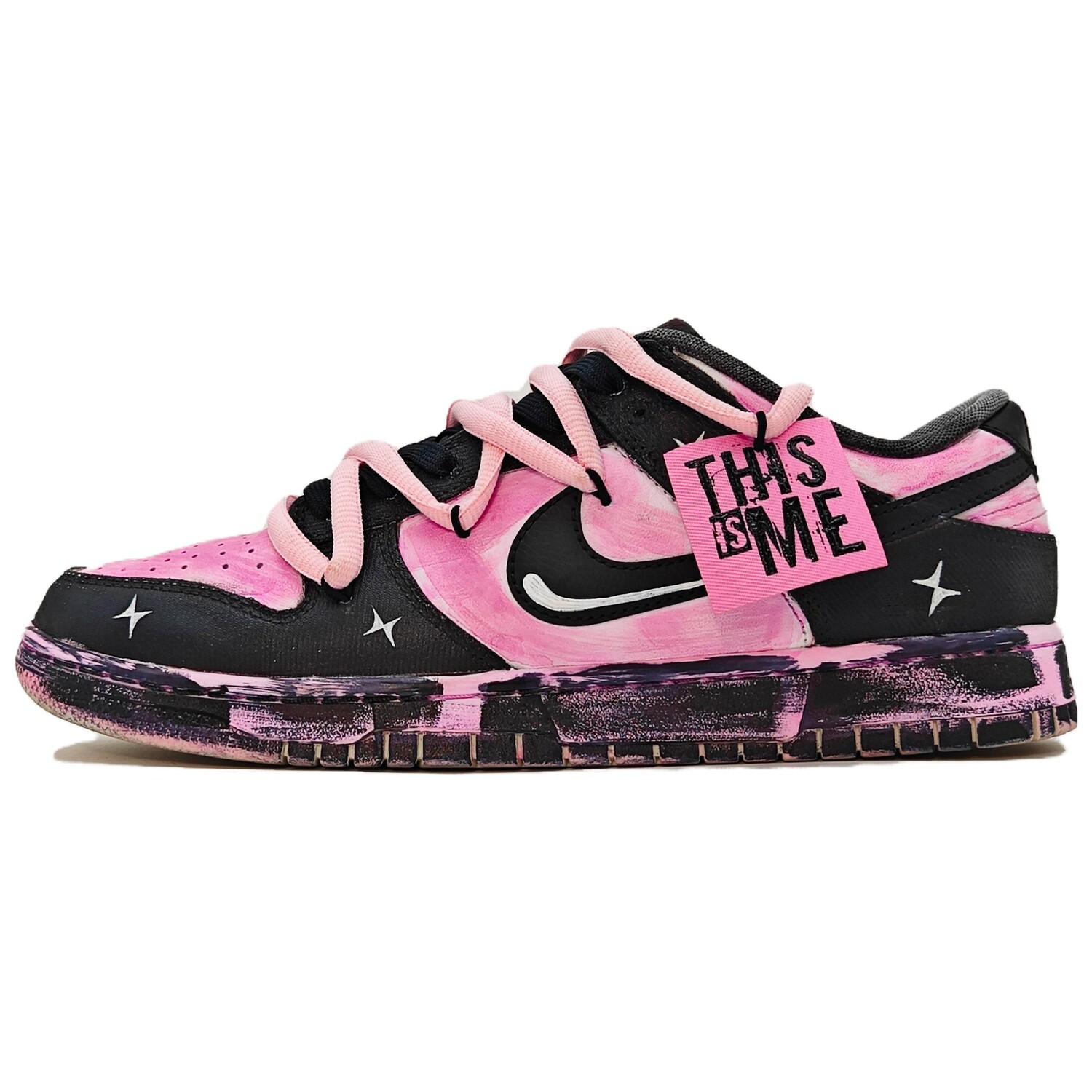 

Мужские кроссовки для скейтбординга Nike Dunk, Black/Pink