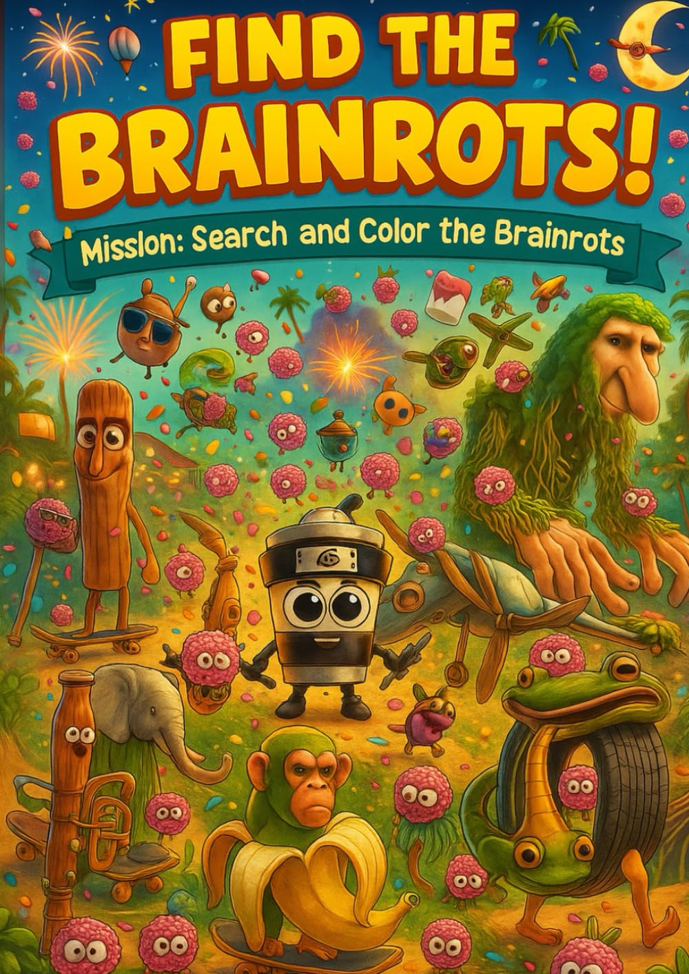 

Find The Brainorts!: Mission: Search and Color the Brainorts (Spanish Edition) (Independently published)