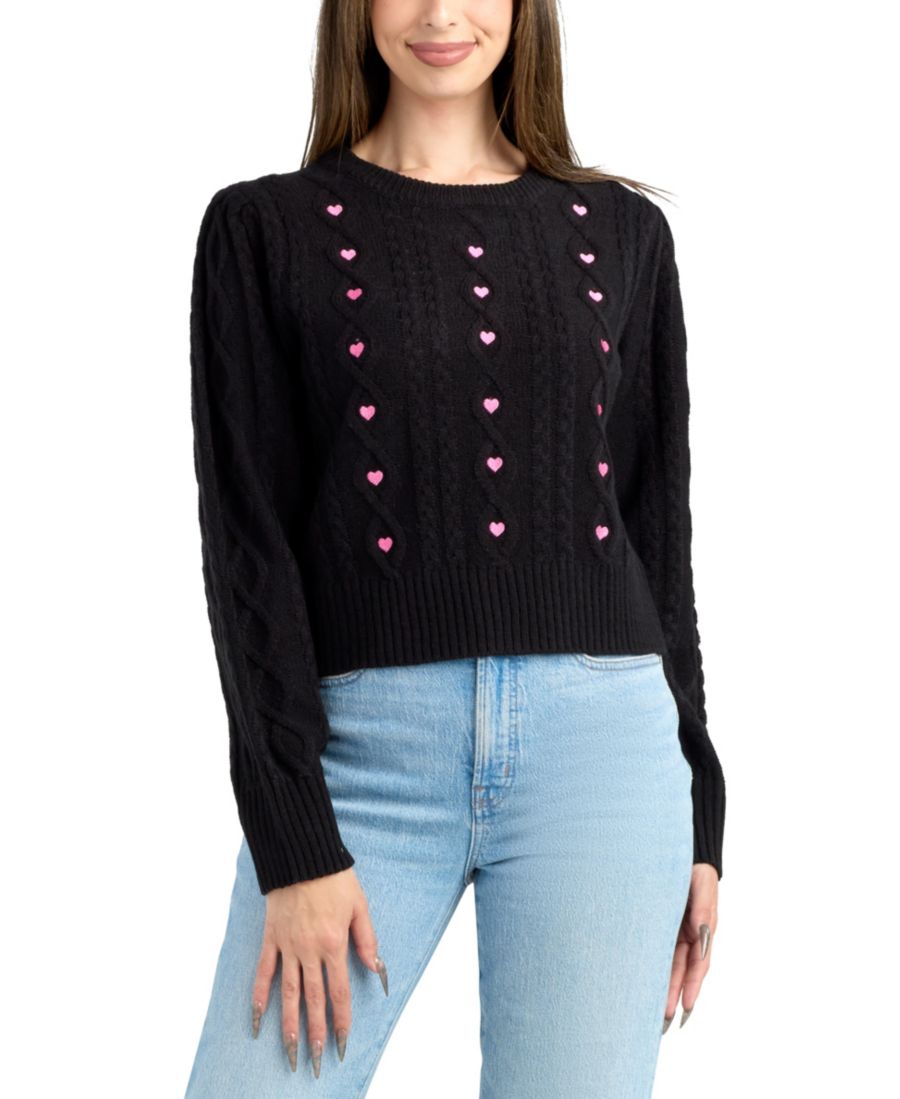 

Детский свитер с круглым вырезом и длинными рукавами BCX, Black