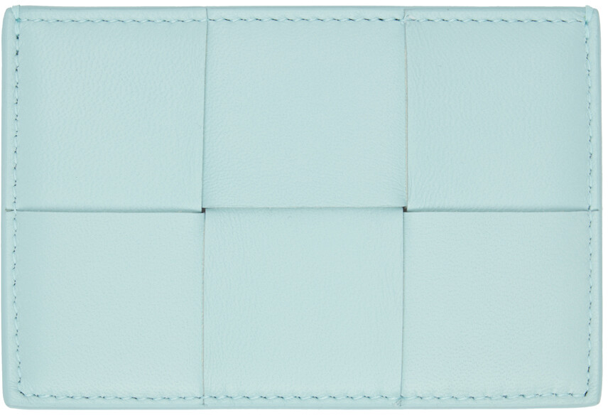 

Синий держатель для кассеты Bottega Veneta, Teal washed gold