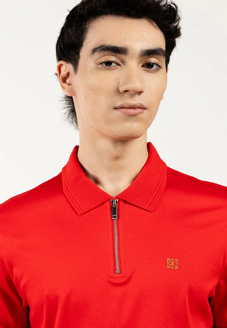 Поло Calvin Klein Sport, slim fit, межсезонное, черное — фото 3