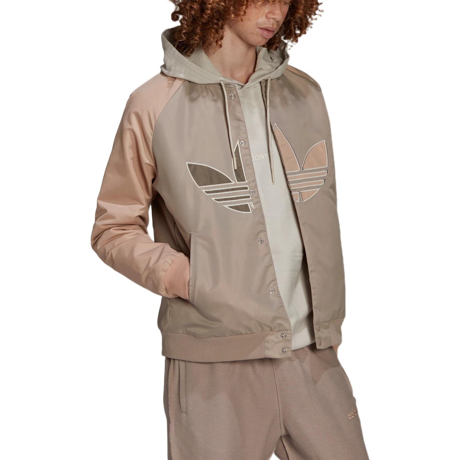 Adidas Originals Мужская бейсбольная майка, цвет Light brownish gray — фото 4