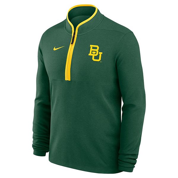 Мужская зеленая байлор беарс баскетбольная победа dri-fit полузастегивающаяся толстовка Nike — фото 3