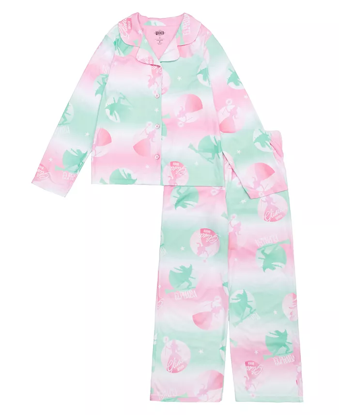 

Детский комплект пижамы Wicked Printed Top and Pants, 2-Piece, для девочек 4-10 лет Ame, мультиколор