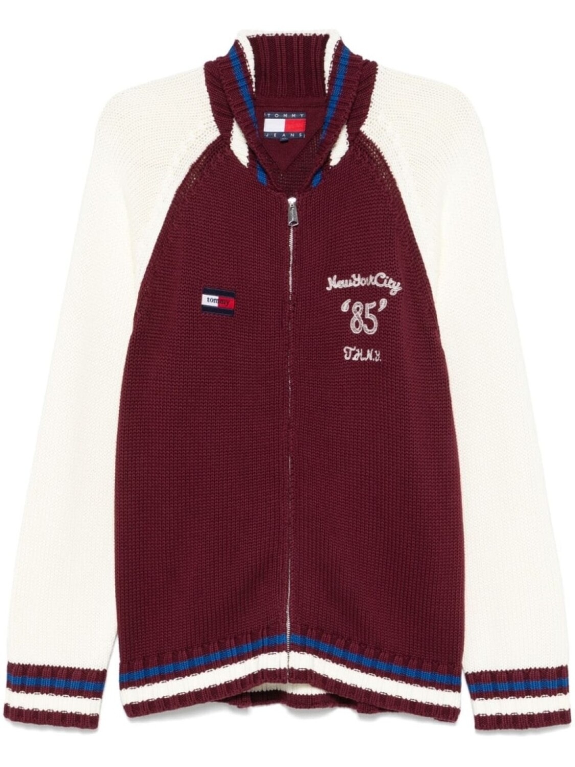 

Кардиган в стиле колор-блок Tommy Hilfiger, красный
