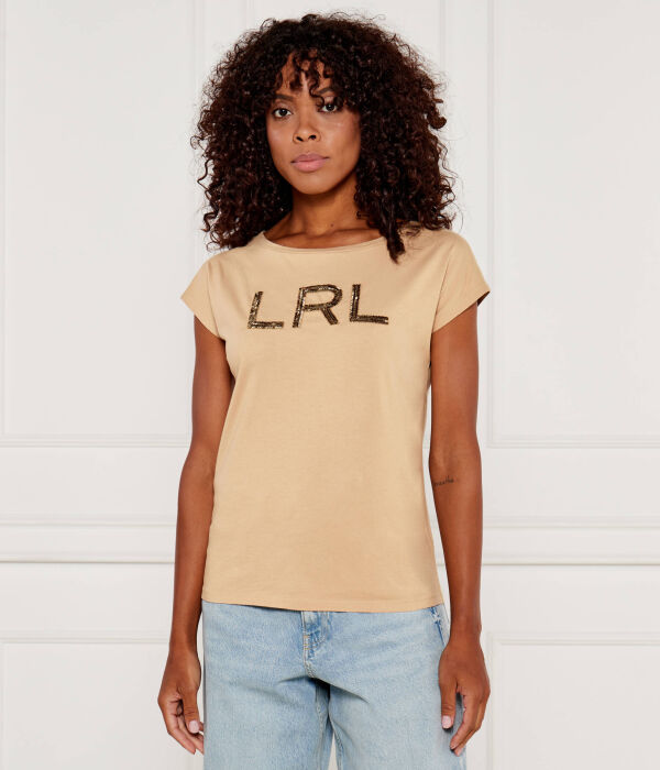 

Футболка Lauren Ralph Lauren Relaxed Fit, бежевый