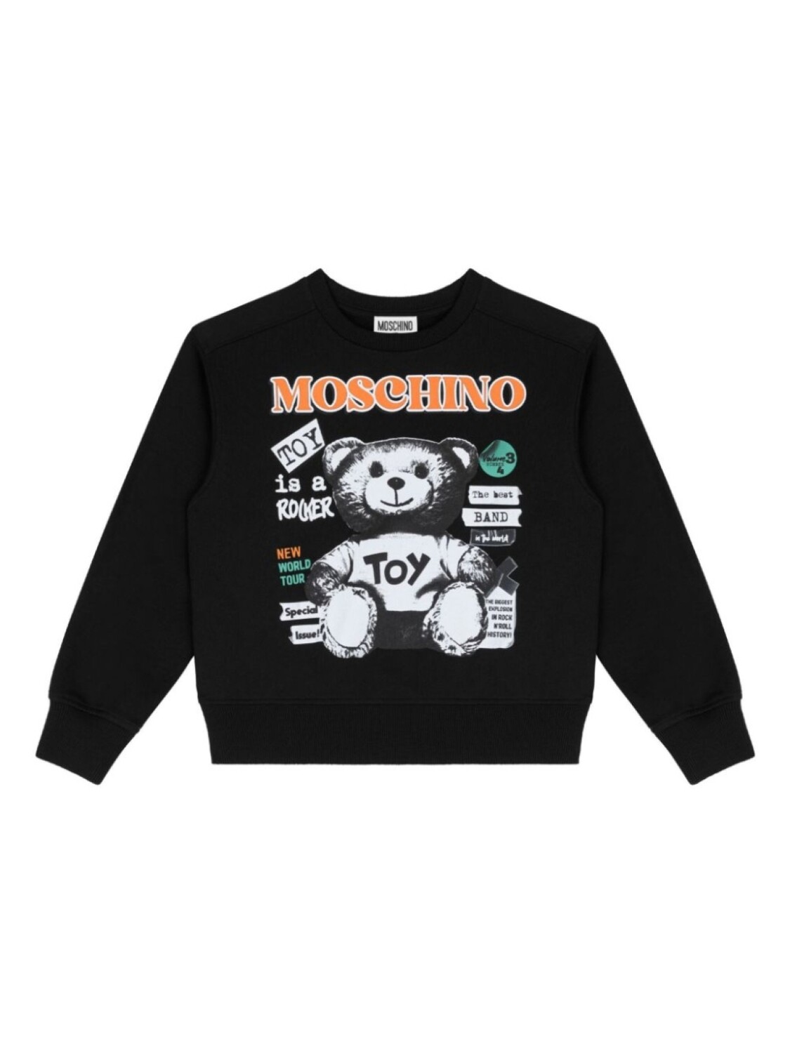 

Moschino Kids толстовка с графическим принтом, черный
