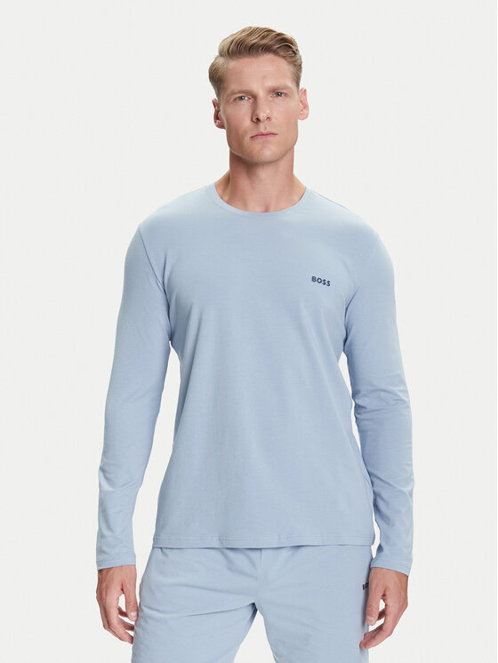 

Лонгслив regular fit Mix&Match 50515389 Boss, голубой
