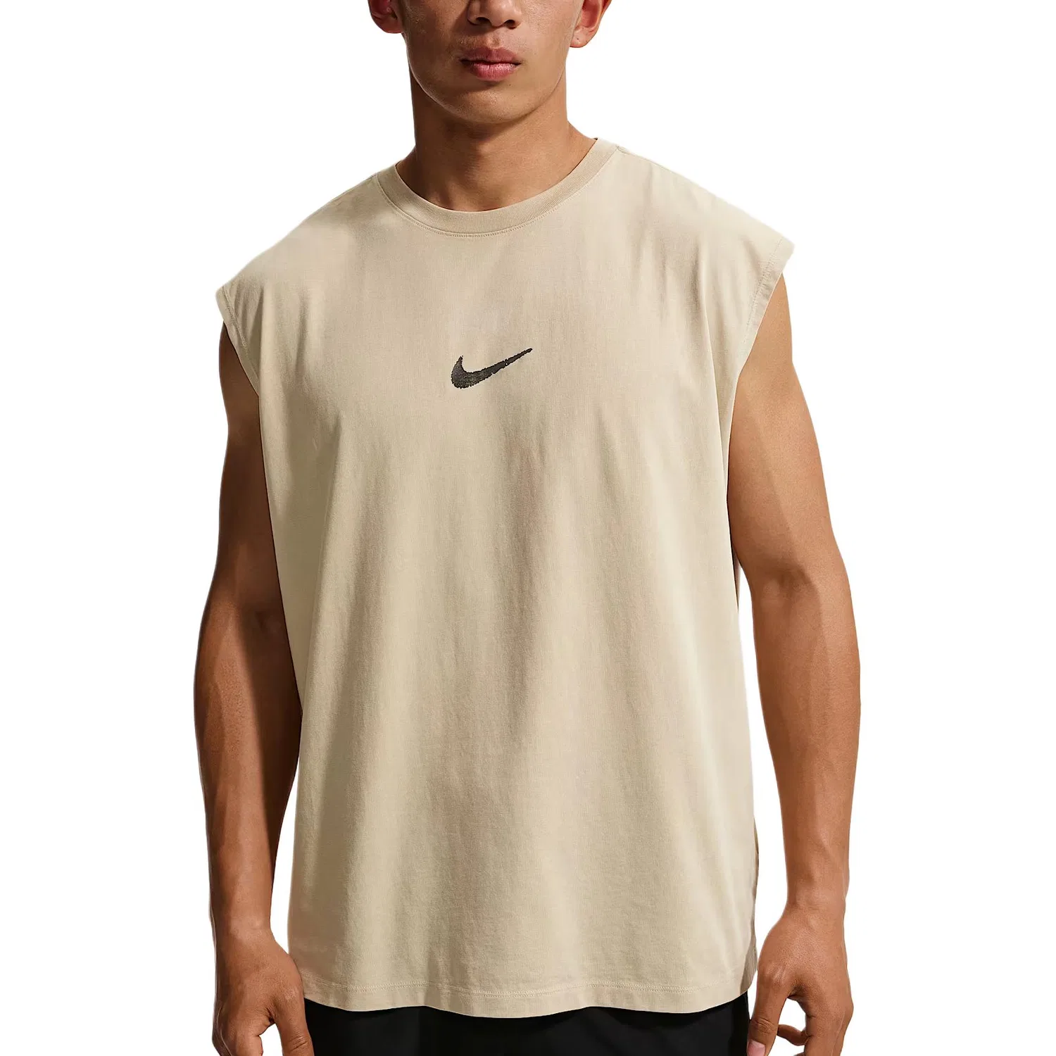 Майка мужская Desert Khaki crew neck moderate straight fit Nike