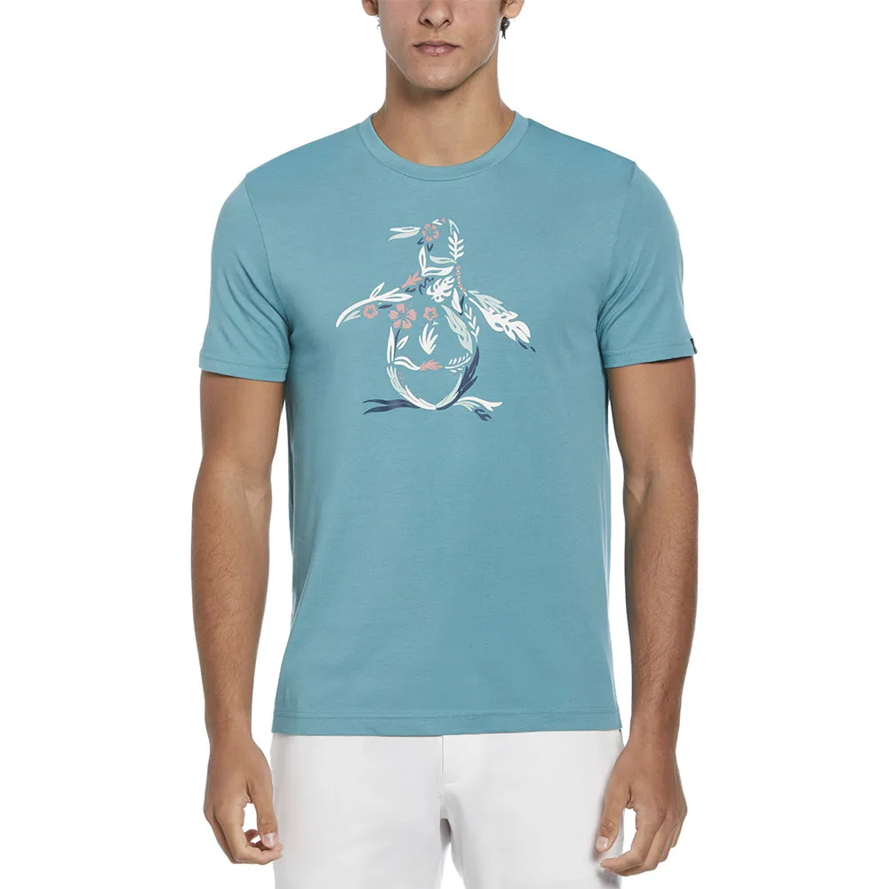 

Футболка с коротким рукавом Original Penguin HD Floral Pete Graphic, синий