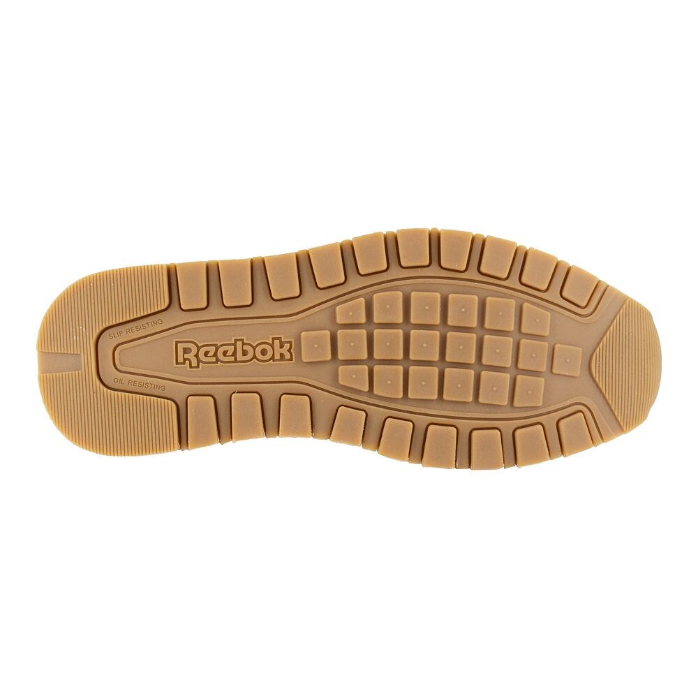 Мужские туфли Reebok Harman Work из кожи и замши с композитным носком, черный — фото 4