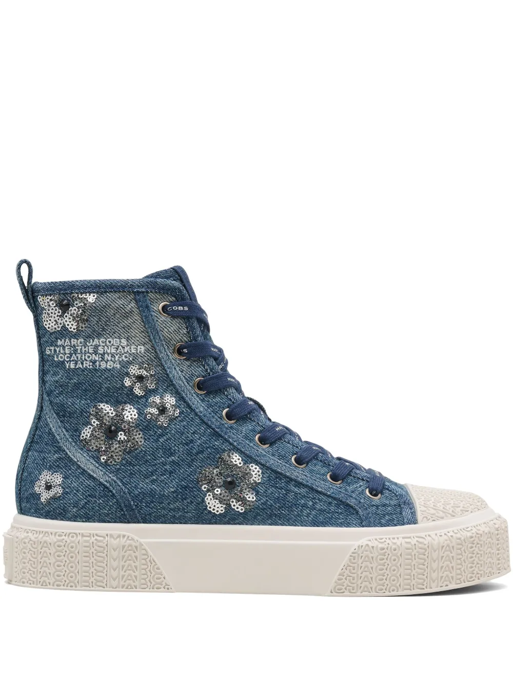 Высокие кеды MARC JACOBS, синий