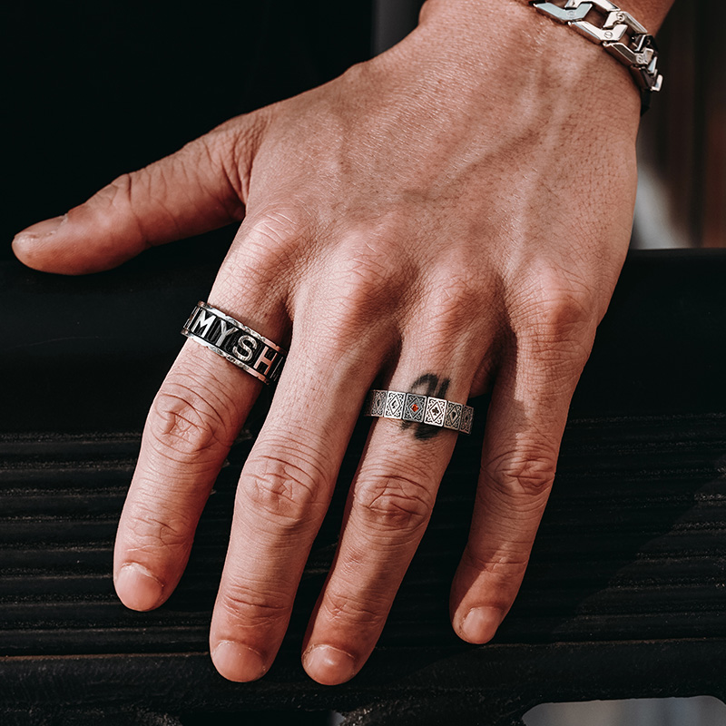 

MYSH Кольцо из стерлингового серебра 925 пробы мужское