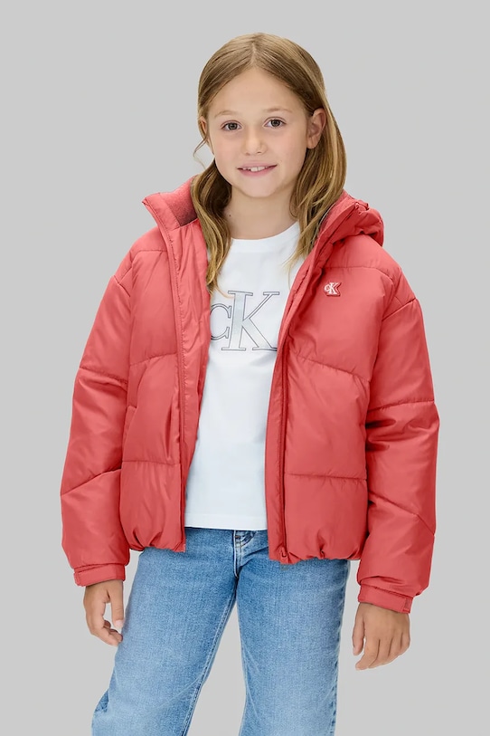 

Детская куртка Calvin Klein Jeans, розовый