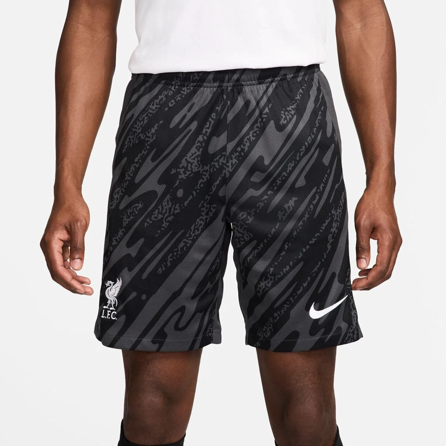 Шорты футбольные Nike, Anthracite/Black/White — фото 2