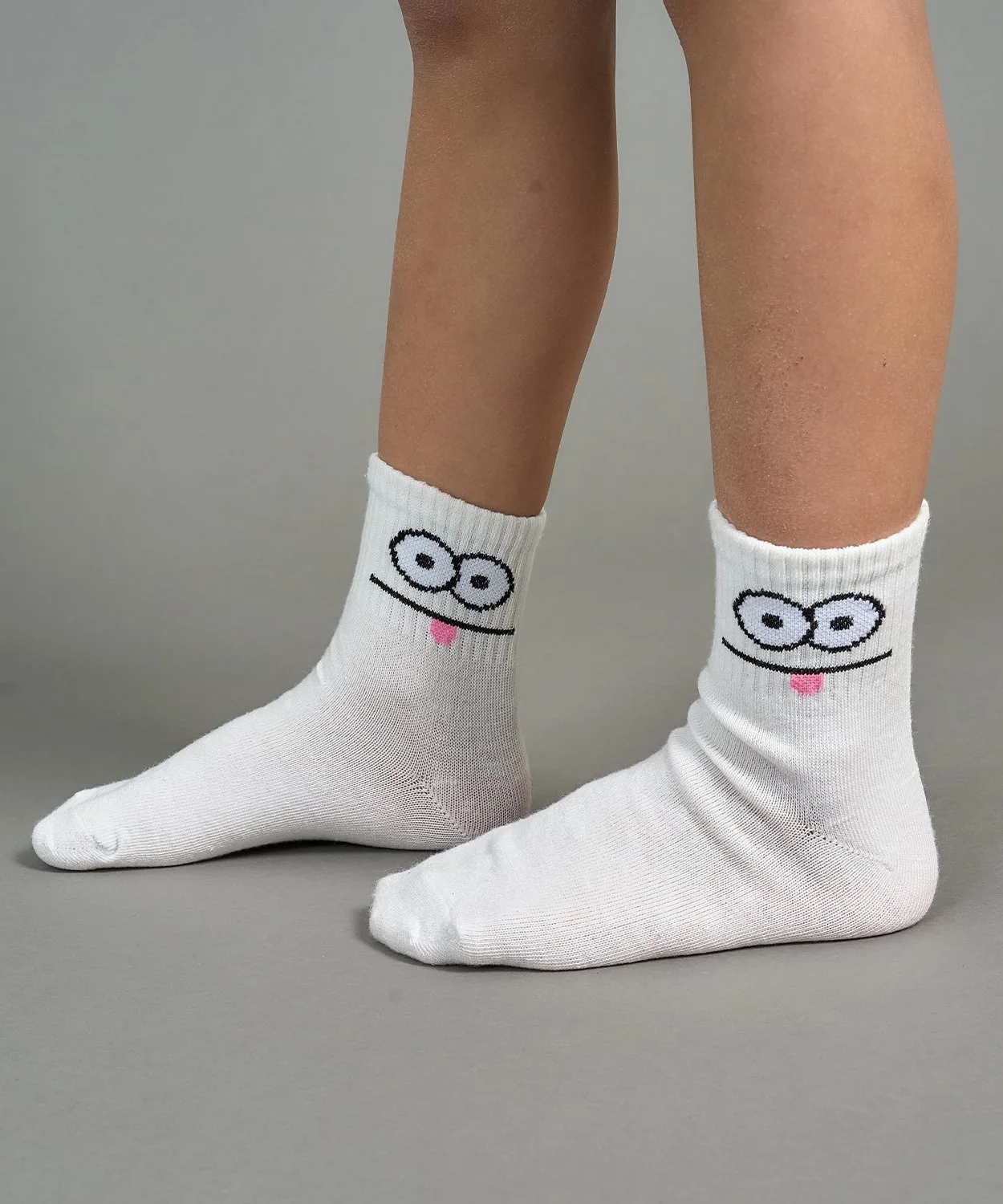 Носки Funny Face Crew B・ROOM, Off white