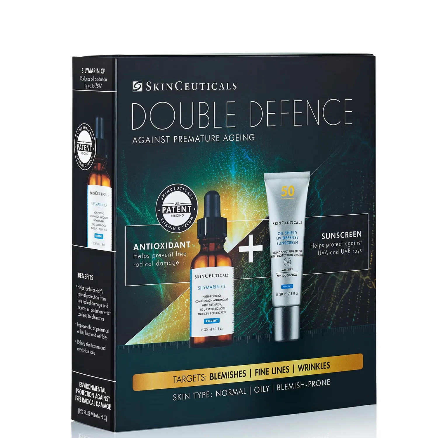 

Double Defense Silymarin CF Набор для жирной кожи и кожи, склонной к появлению прыщей Skinceuticals