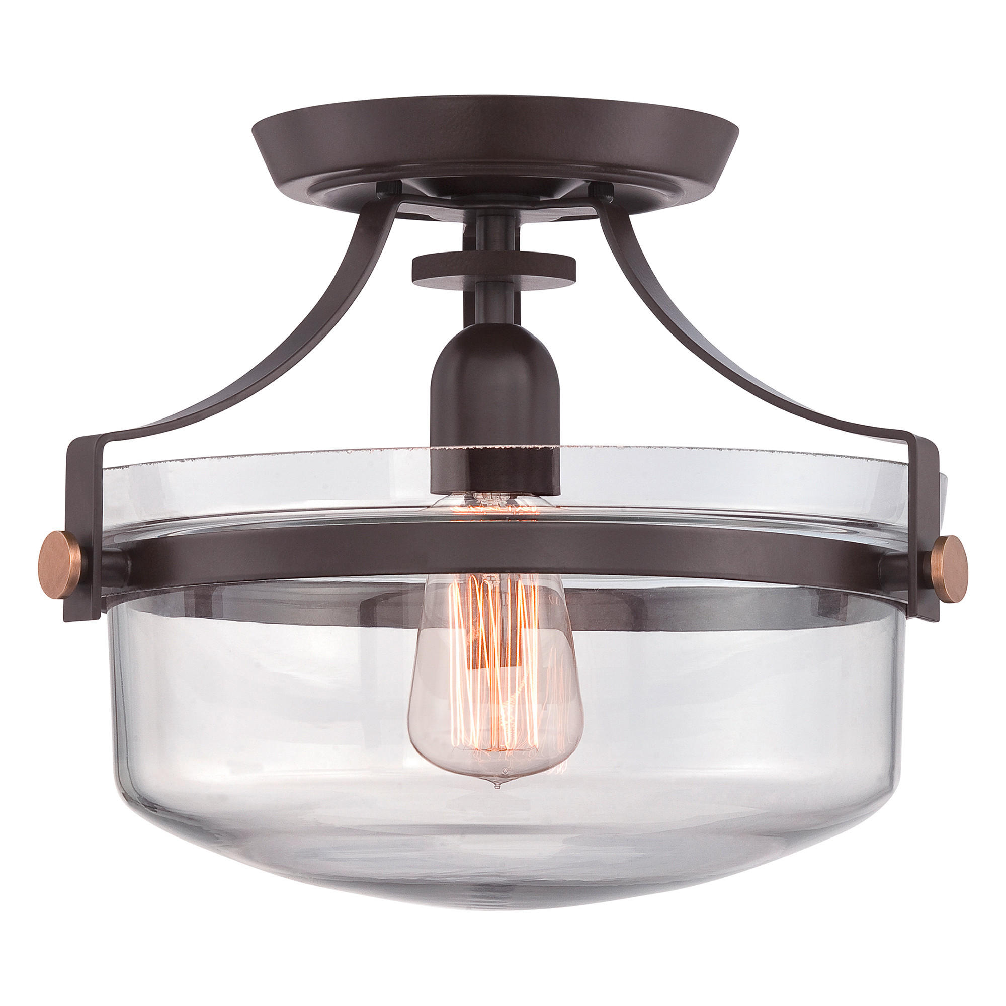 

Потолочный светильник Elstead Lighting, 33x26,7 см, цвет темно-коричневый/бронзовый