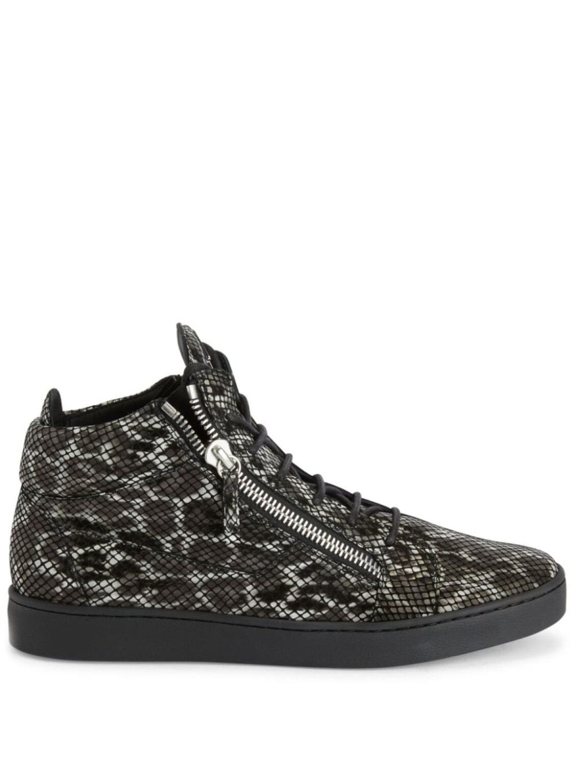 

Giuseppe Zanotti высокие кеды Kriss с леопардовым принтом, черный