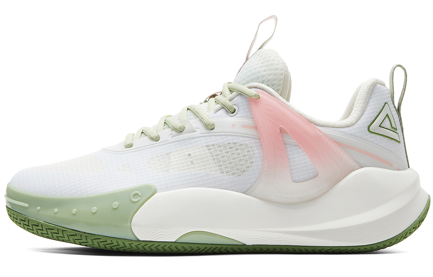 

Баскетбольные кроссовки мужские низкие Ecru/Green PEAK