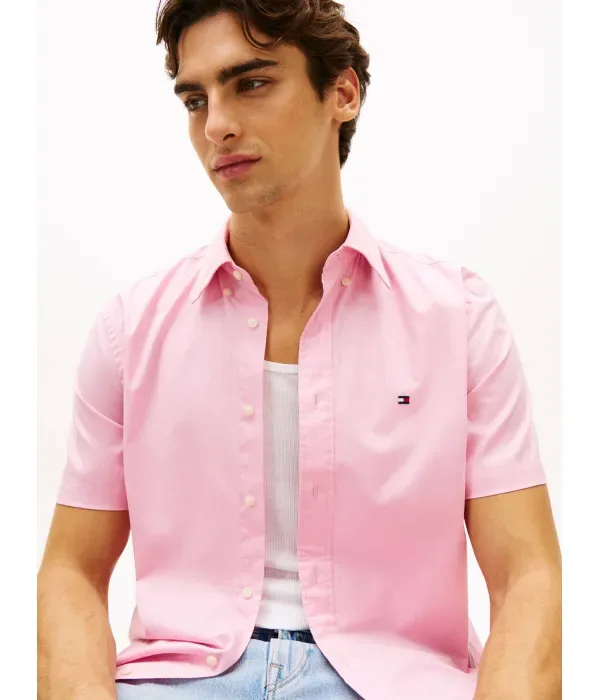 Футболка TH FLEX regular fit Tommy Hilfiger, розовый — фото 4