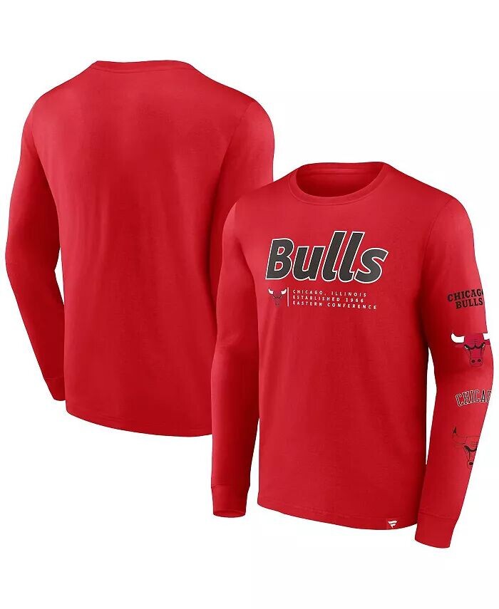 

Футболка с длинным рукавом Chicago Bulls Baseline для мужчин Fanatics