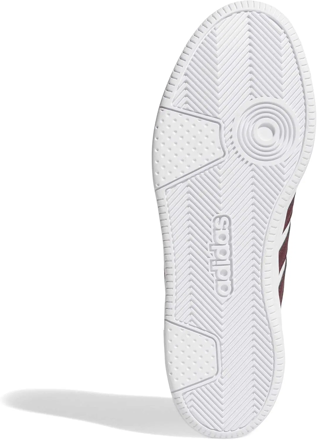 Классические баскетбольные кроссовки Adidas унисекс, Ftwr White Maroon Ftwr White — фото 3