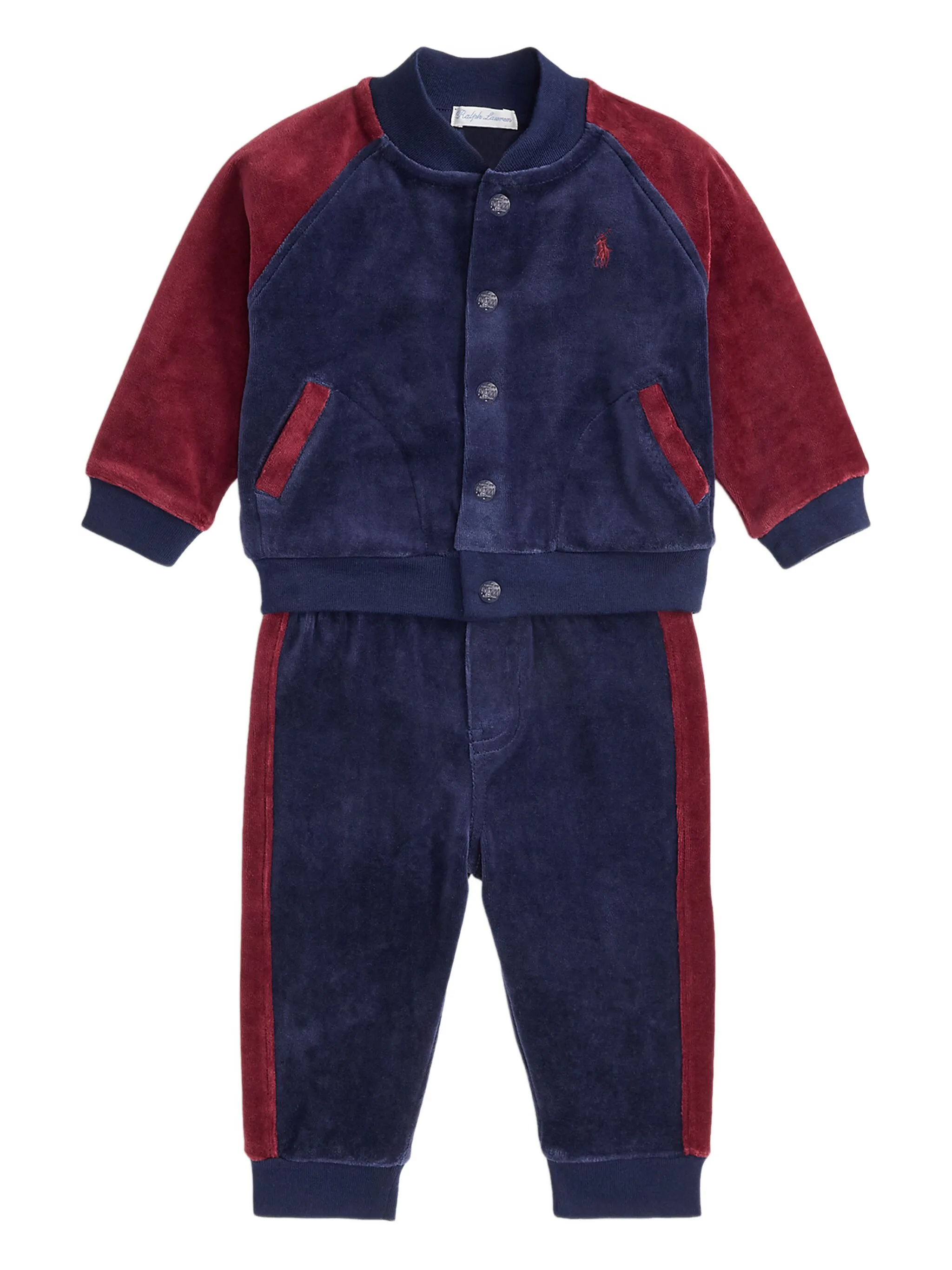 

Спортивный костюм с вышитым логотипом Polo Ralph Lauren Kids, синий