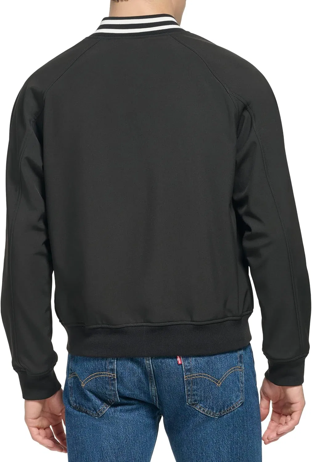 Levi's мужская куртка-бомбер Softshell Varsity, черный — фото 4