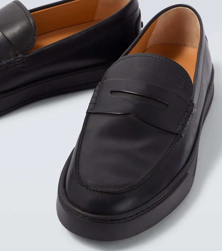 Кожаные лоферы Tod's, черный — фото 3