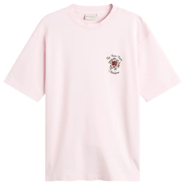 

Футболка с надписью «Роза» Drôle De Monsieur, светло-розовый