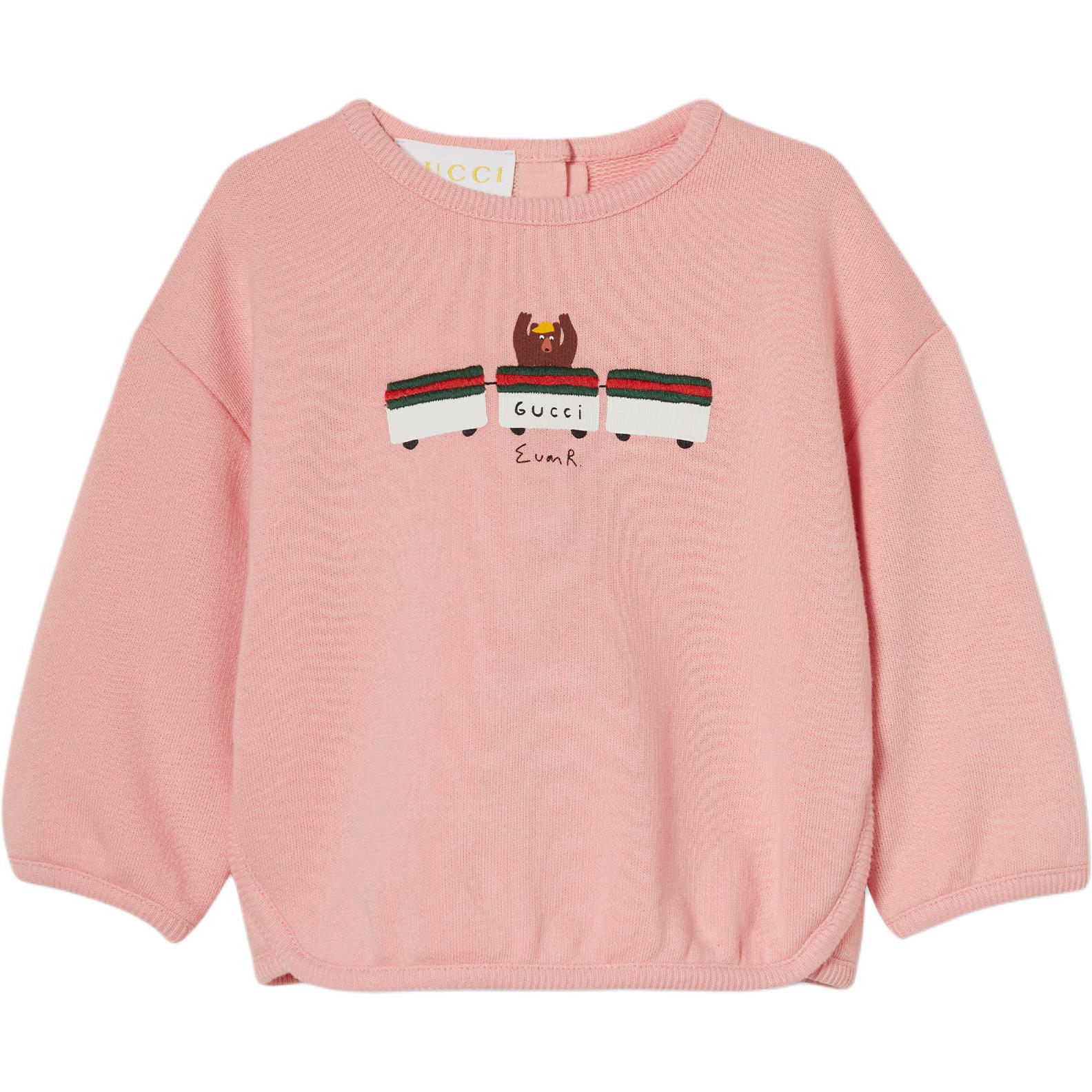 

Свитшот для младенцев и малышей GUCCI, светло-розовый