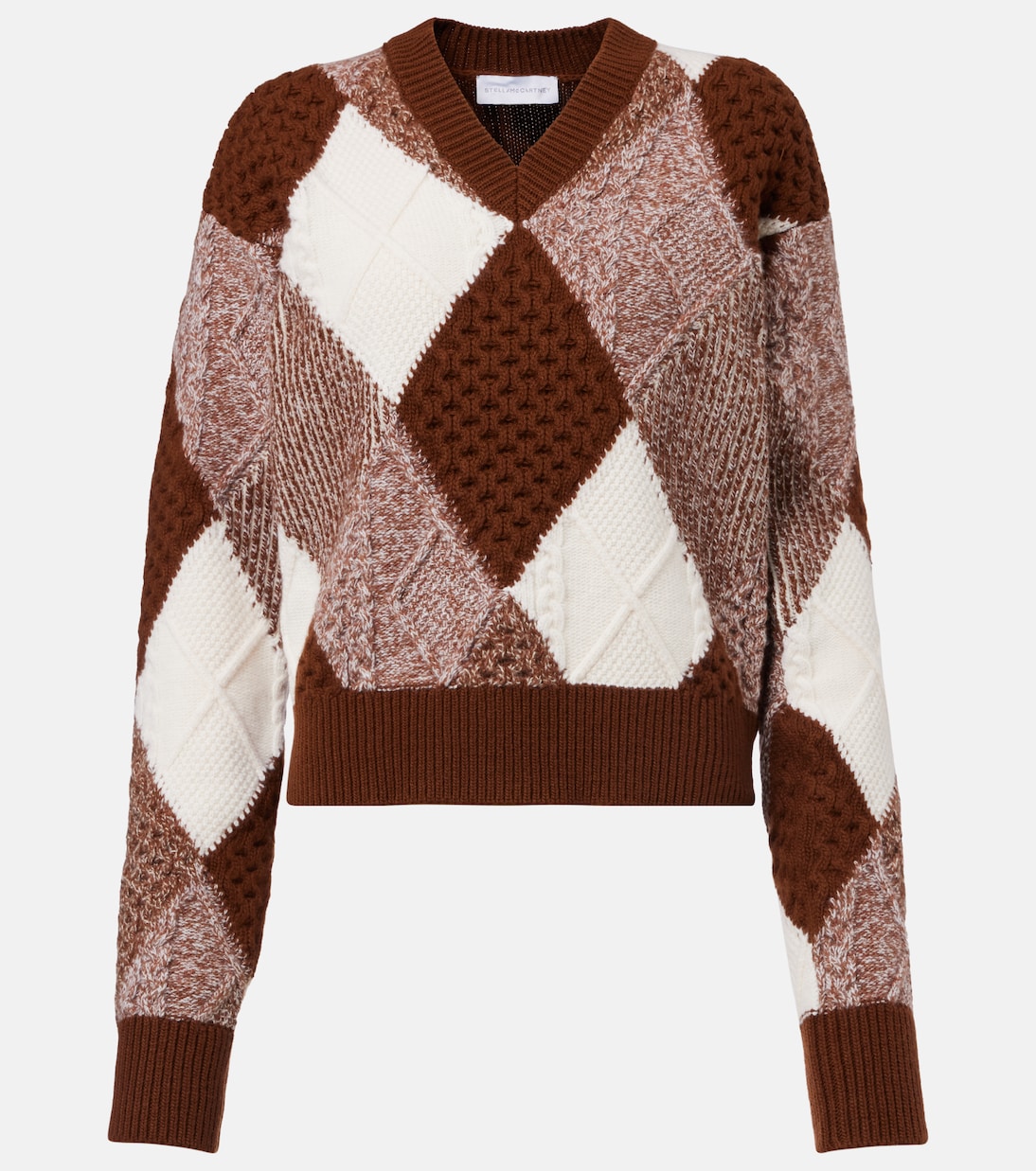 

Свитер из чистой шерсти Stella McCartney, Multicolor Camel