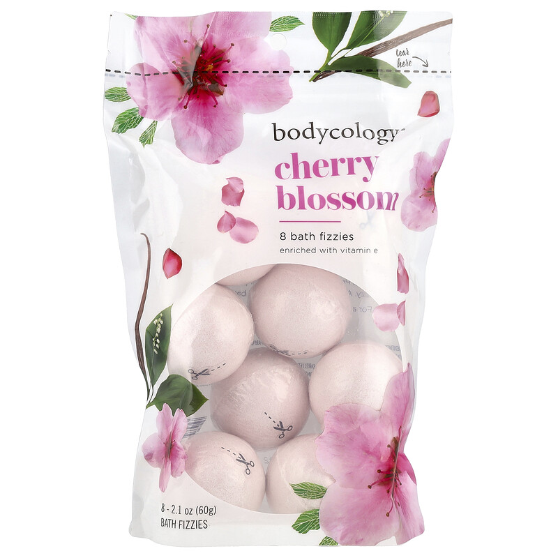

Bodycology, Bath Fizzies, вишневый цвет, 8 шт., 60 г (2,1 унции)