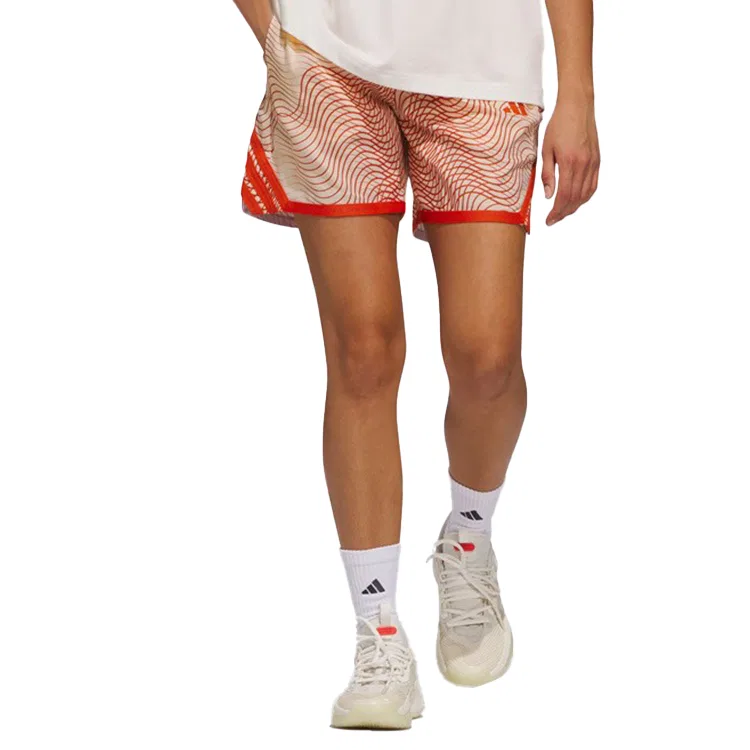 Шорты баскетбольные женские CRAZYLITE AOP Orange Adidas — фото 4