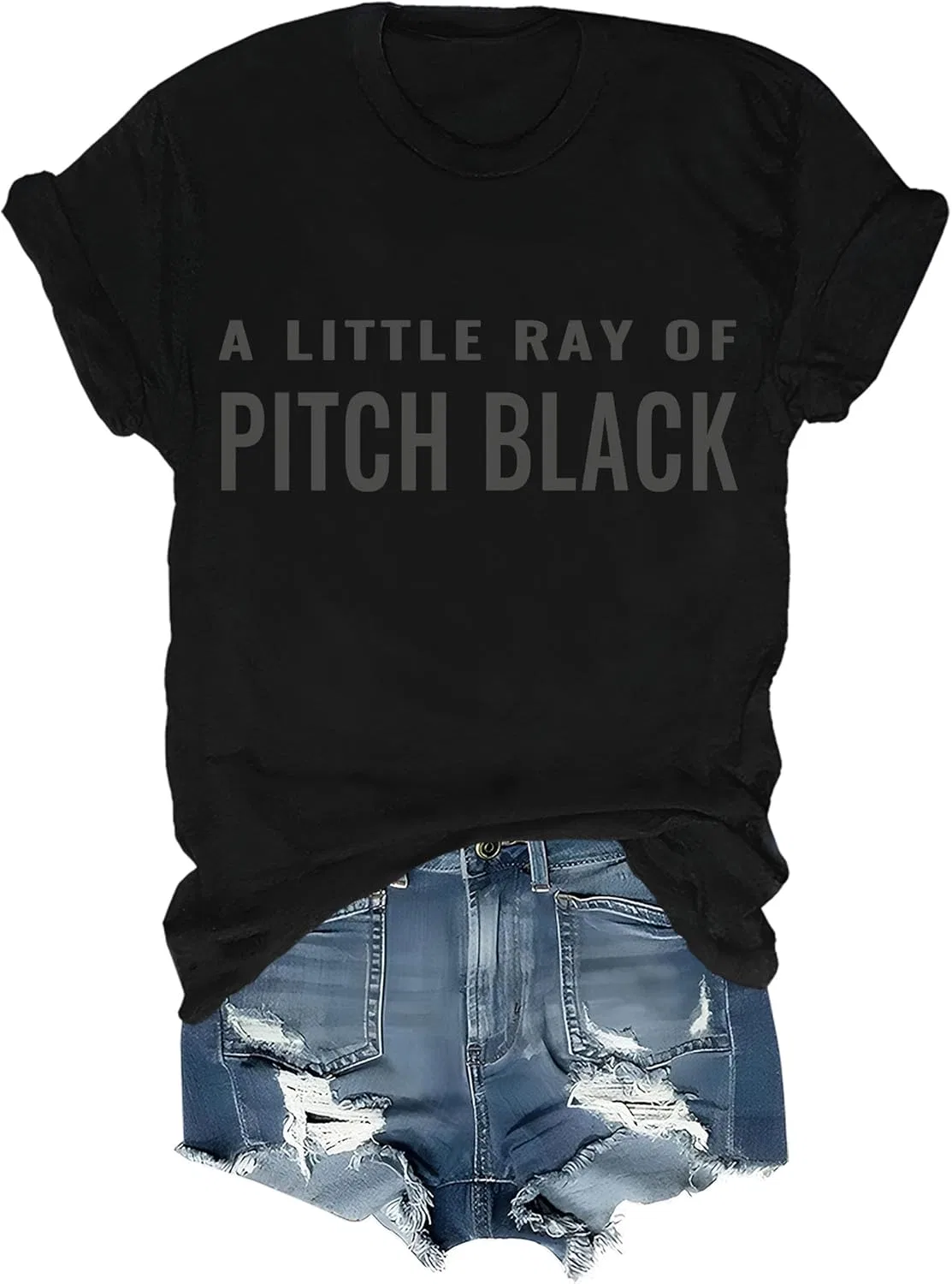 Футболка "A Little Ray of Pitch Black" Футболки "A Little Ray of Pitch Black" для женщин и мужчин