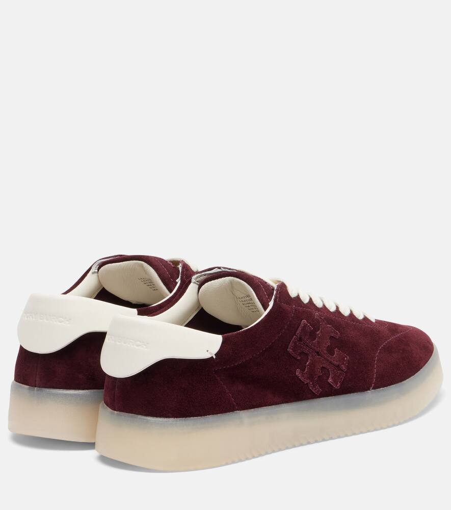 Феникс замшевые кроссовки Tory Burch, Dark Carmine/Blanc — фото 2