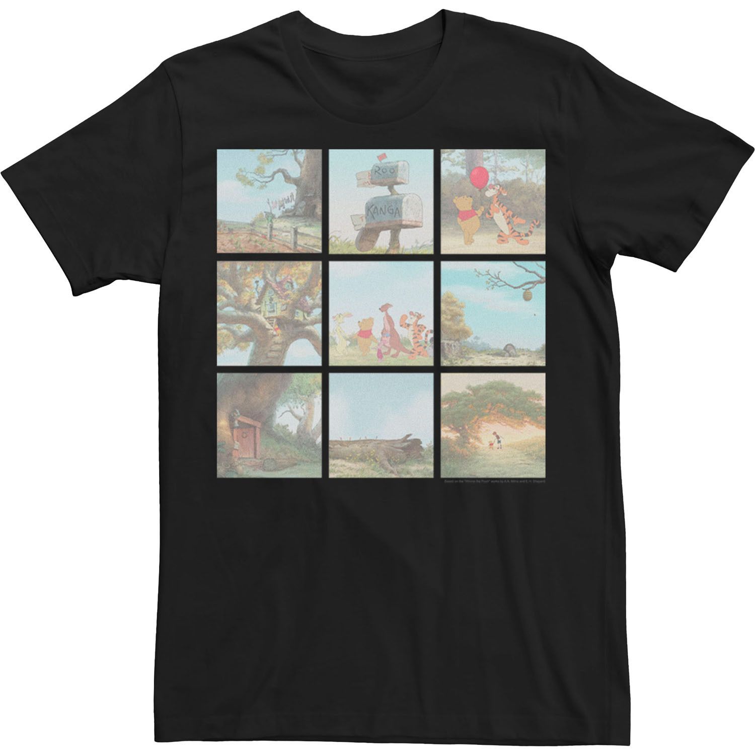 

Мужская футболка Disney Winnie The Pooh Scene Tee Licensed Character, черный