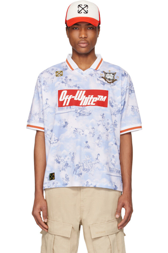 

Футболка Fresco белая и синяя Off-White