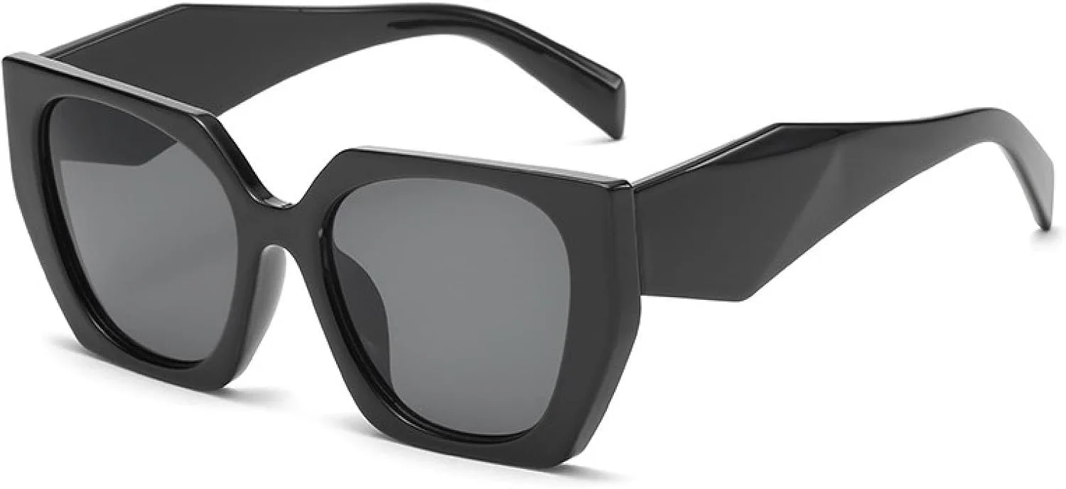 

Солнцезащитные очки с защитой от УФ-излучения UV400 | Большой размер | для женщин и мужчин | для занятий спортом на открытом воздухе и вождения DSVIGF, Black