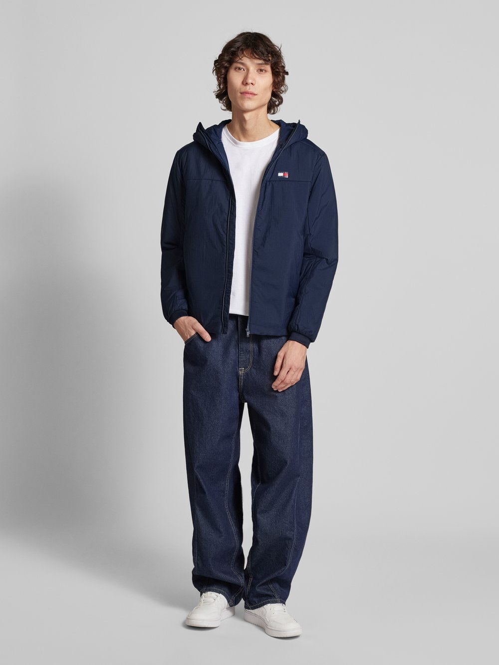 

Куртка с карманами на молнии Tommy Jeans, темно-синий
