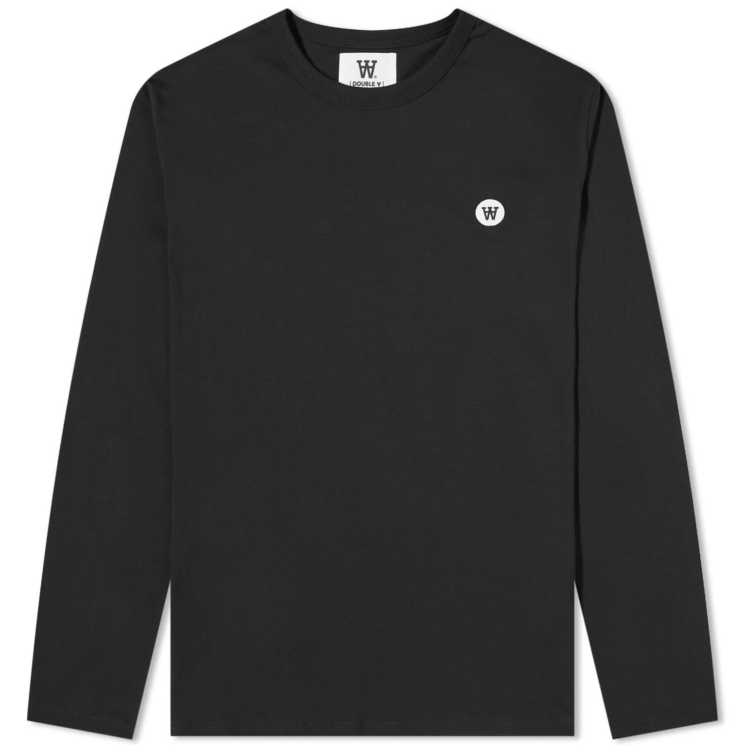 

Футболка Wood Wood Long Sleeve Mel, черный
