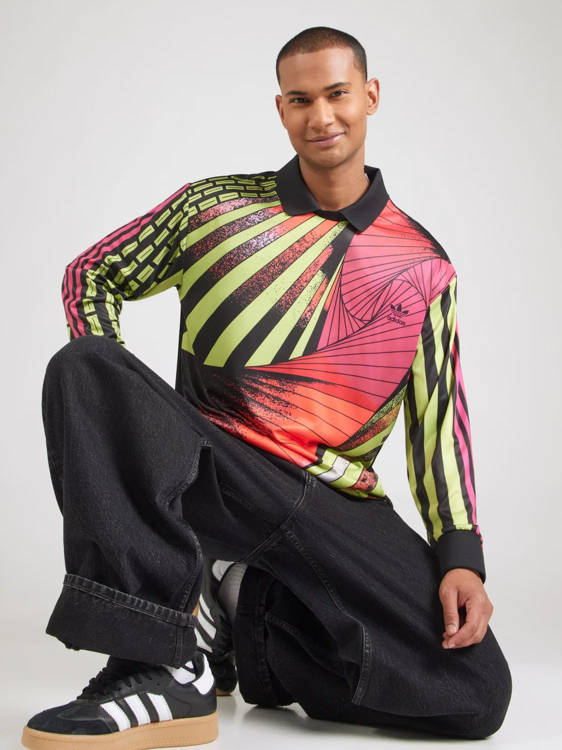 Футболка Adidas Originals GOALIE черного цвета — фото 3