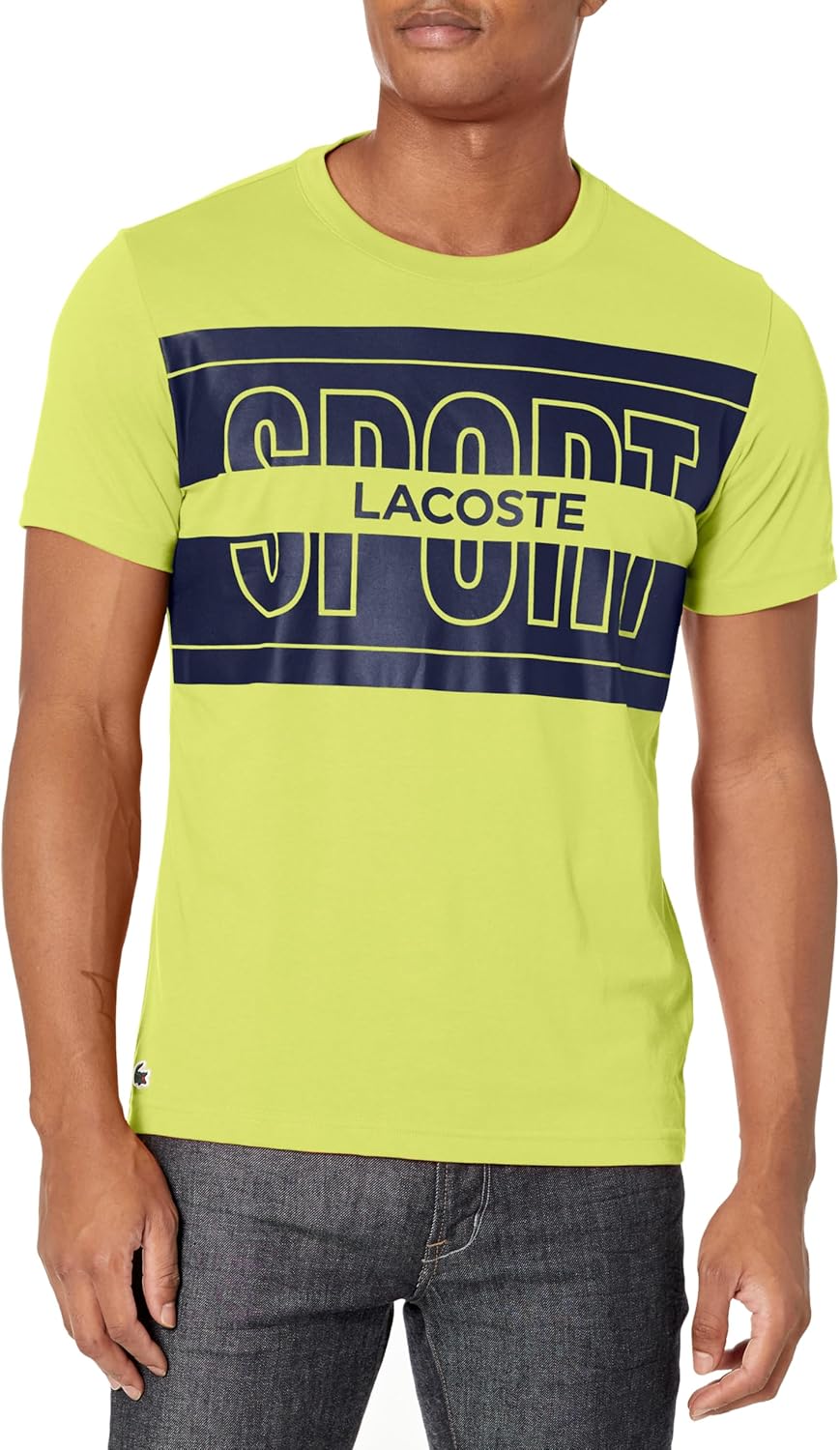 

Мужская спортивная футболка Lacoste из хлопка с принтом, Limeira