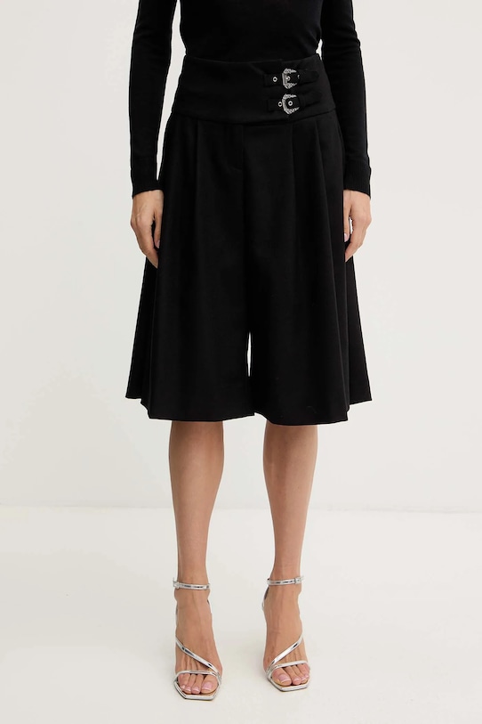 

Шорты из смесовой шерсти Versace Jeans Couture, черный