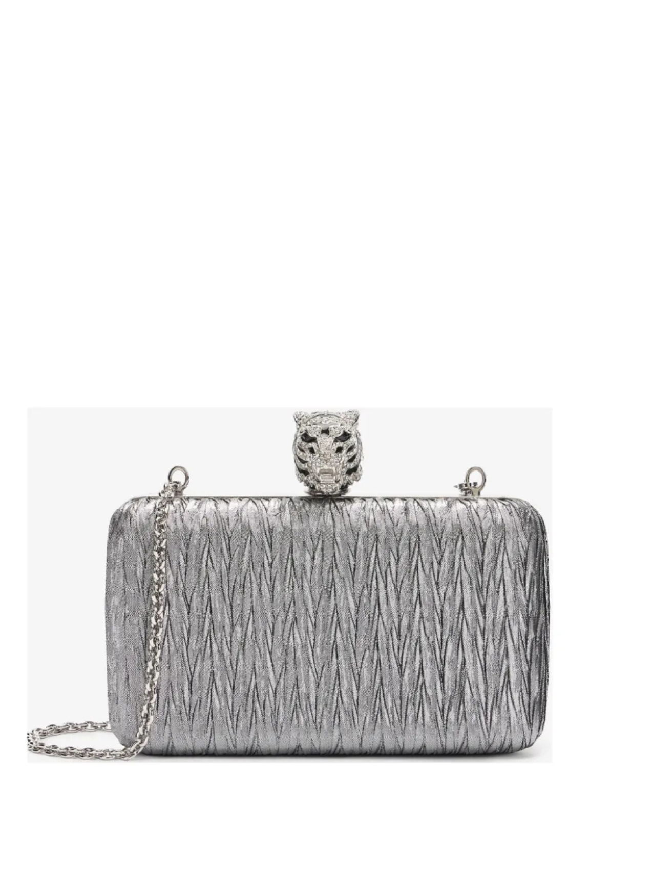 

Клатч Roberto Cavalli Jeweled Tigers, серый