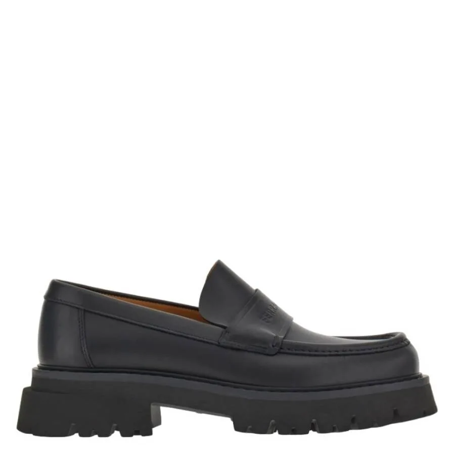 Черные массивные лоферы Ferragamo Fergal, черный
