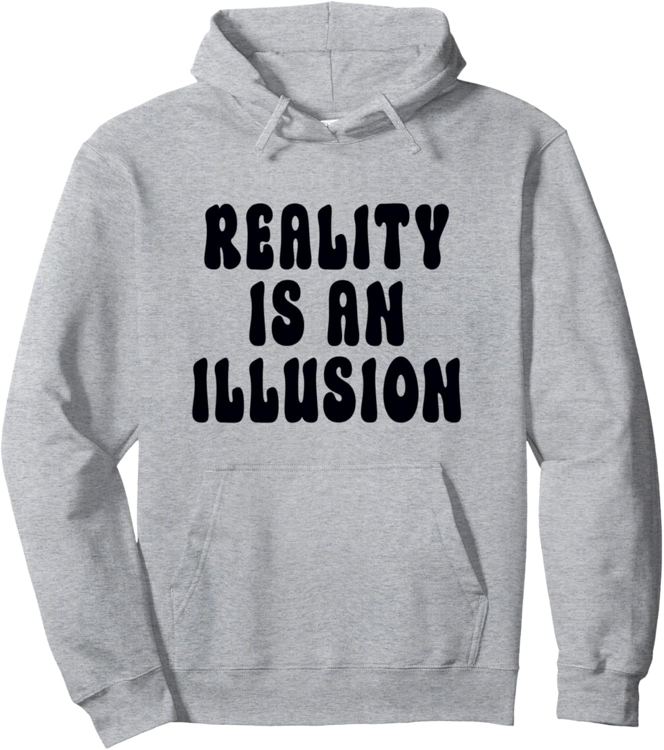 

Реальность - это иллюзия. Худи Reality Is An Illusion, серый